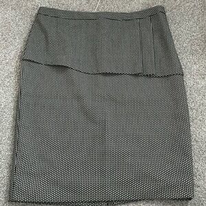Black and White Patterned Skirt